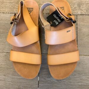 Reef Light Brown Leather Sandals